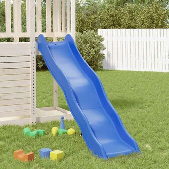 Kinderglijbaan 174x38 cm polypropeen blauw 2