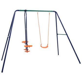 Schommelset met 3 zitjes staal 1
