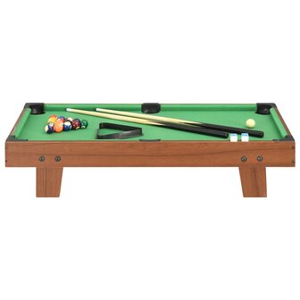 Minipooltafel 3 Feet 92x52x19 cm bruin en groen 2