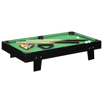 Minipooltafel 3 Feet 92x52x19 cm zwart en groen 1