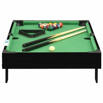 Minipooltafel 3 Feet 92x52x19 cm zwart en groen 3