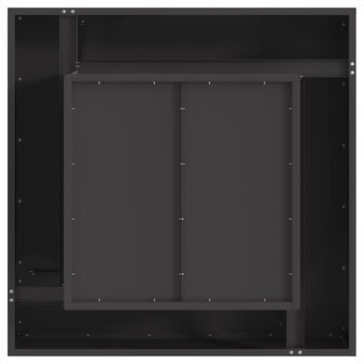 Vuurkorf Zwart 80 x 80 x 40 cm Staal 9