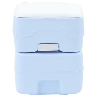 Campingtoilet Lichtblauw en Wit 41,5 x 36,5 x 42 cm Polyetheen 4