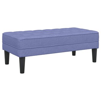 Bankstel met kussen 2 pcs Jeans Blauw Polyester 7
