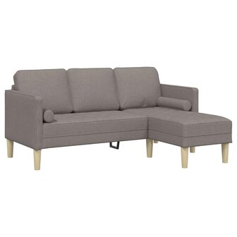 Bankstel met kussen Taupe Polyester 2