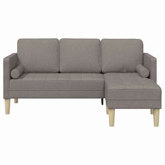 Bankstel met kussen Taupe Polyester 4