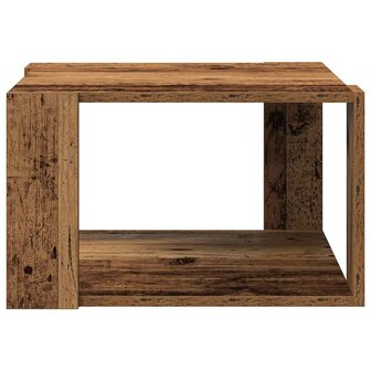 Salontafel Oud Hout 51,5 x 51,5 x 30 cm Bewerkt hout 5