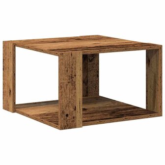 Salontafel Oud Hout 51,5 x 51,5 x 30 cm Bewerkt hout 7