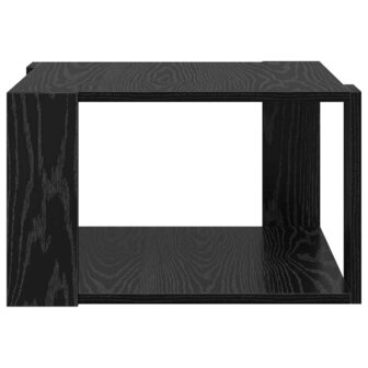 Salontafel Zwart Eiken 51,5 x 51,5 x 30 cm Bewerkt hout 6