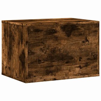Kattenbakkast 60x40x40 cm bewerkt hout gerookt eikenkleurig 7