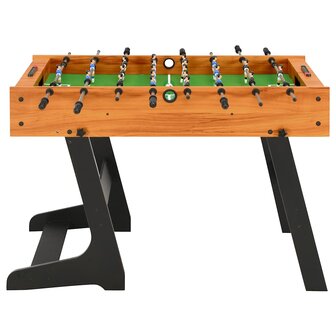 Voetbaltafel inklapbaar 121x61x80 cm lichtbruin 2
