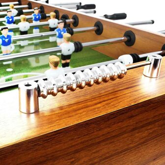Voetbaltafel 60 kg 140x74,5x87,5 cm staal lichtbruin en zwart 7