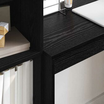 Bureau Zwart Eiken 80 x 40 x 76 cm 4
