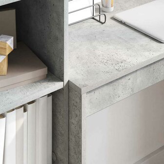 Bureau Beton Grijs 80 x 40 x 76 cm 4