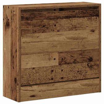 Schoenenkast met plank Oudhout 60 x 21 x 57 cm Bewerkt hout 2