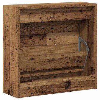 Schoenenkast met plank Oudhout 60 x 21 x 57 cm Bewerkt hout 6