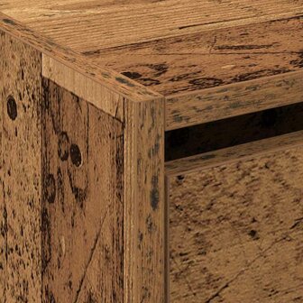 Schoenenkast met plank Oudhout 60 x 21 x 57 cm Bewerkt hout 9