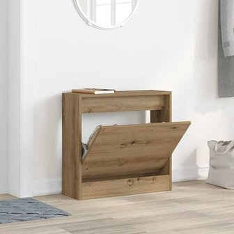 Schoenenkast Artisan Eiken 60 x 21 x 57 cm Bewerkt hout 4