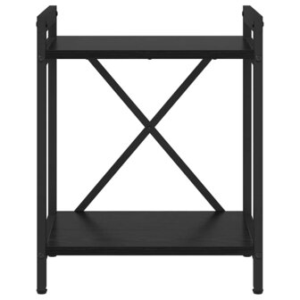 Boekenkast Zwart Eiken 40 x 30 x 50 cm Bewerkt hout 5