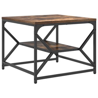 Salontafel Gerookt eiken 51 x 50 x 40 cm 2