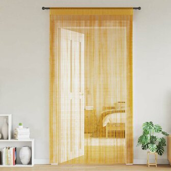 Koordgordijnen 2 st 100x250 cm goudkleurig 1