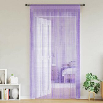 Koordgordijnen 2 st 100x250 cm paars 1
