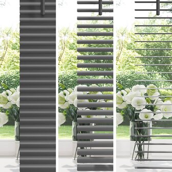 Venetiaanse Blind Verstelbaar Zilvergrijs 150 x 50 cm PVC 4