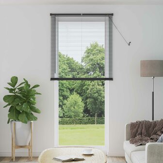 Venetiaanse Blind Verstelbaar Zilvergrijs 213 x 90 cm PVC 1