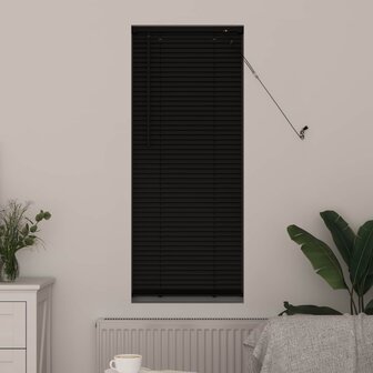 Venetiaanse Blind Verstelbaar Zwart 150 x 60 cm PVC 3