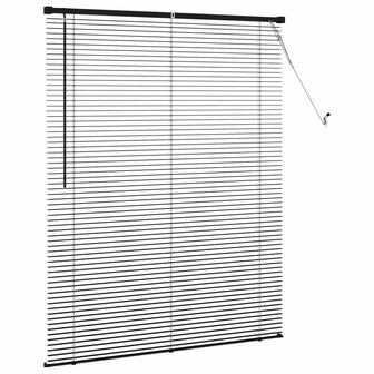 Venetiaanse Blind Verstelbaar Zwart 150 x 110 cm PVC 5