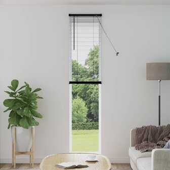 Venetiaanse Blind Verstelbaar Zwart 213 x 50 cm PVC 1