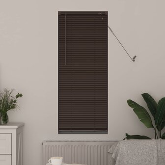 Venetiaanse Blind Donkerbruin met Patroon 150 x 40 cm PVC 3