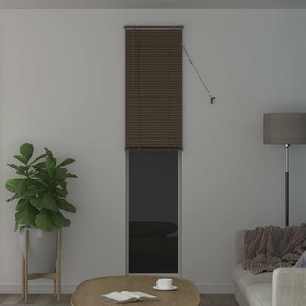 Venetiaanse Blind Donkerbruin met Patroon 213 x 40 cm PVC 3