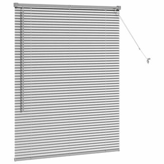 Venetiaanse Jaloezie&euml;n Zilver 130 x 100 cm Aluminium 5
