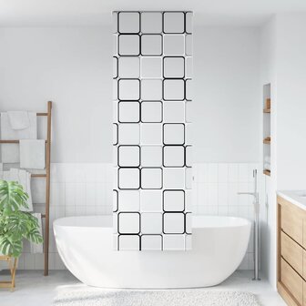 Doucherolgordijn 80x240 cm stofbreedte 76 cm 1