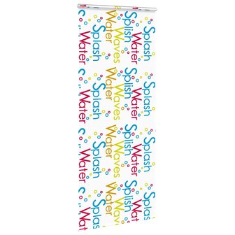 Doucherolgordijn met cassette 90x240 cm stofbreedte 86 cm 3