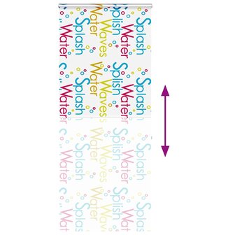 Doucherolgordijn met cassette 90x240 cm stofbreedte 86 cm 5