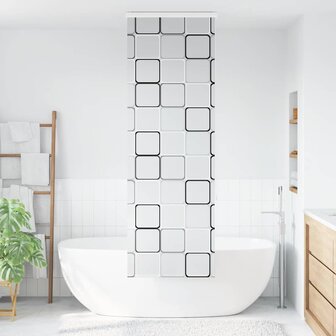 Doucherolgordijn met cassette 70x240 cm stofbreedte 66 cm 2