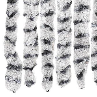 Vliegengordijn 100x220 cm chenille licht- en donkergrijs 5