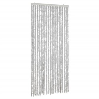 Vliegengordijn 90x220 cm chenille grijs 2
