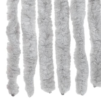 Vliegengordijn 90x220 cm chenille grijs 5