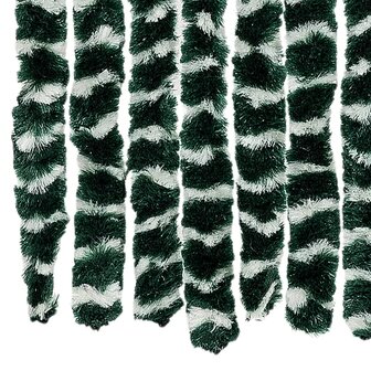 Vliegengordijn 90x200 cm chenille groen en wit 6