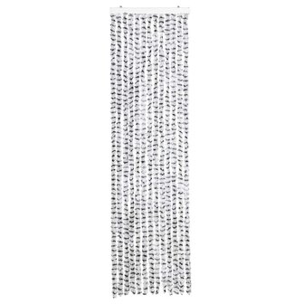 Vliegengordijn 56x200 cm chenille lichtgrijs en donkergrijs 3