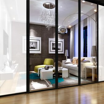 Raamfolie mat 0,9x50 m PVC grijs 8