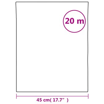 Raamfolie mat 45x2000 cm PVC grijs 9
