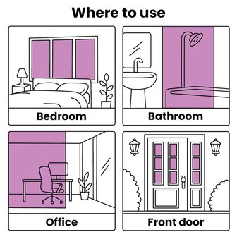 Raamfolies mat PVC wit 7