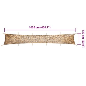 Camouflagenet met opbergzak 1038x137 cm zandkleurig 7
