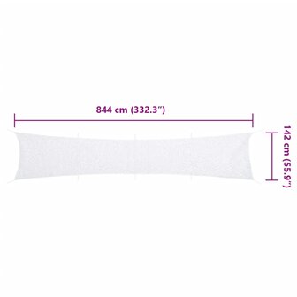 Camouflagenet met opbergzak 844x142 cm wit 7