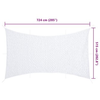 Camouflagenet met opbergzak 724x515 cm wit 7