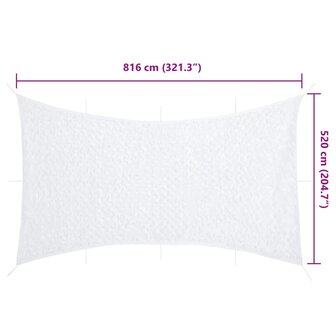 Camouflagenet met opbergzak 816x520 cm wit 7